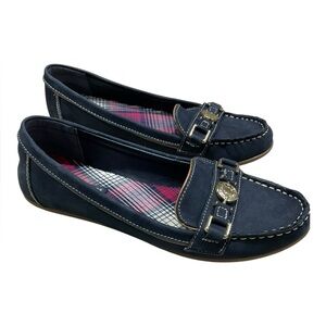 Tommy Hilfiger Leather Loafers – Women’s Size 9.5 – Navy Blue